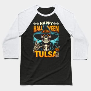 Tulsa Halloween Baseball T-Shirt